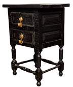 Mesa auxiliar, estilo popular Español tallada 1900-1930