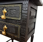 Mesa auxiliar, estilo popular Español tallada 1900-1930