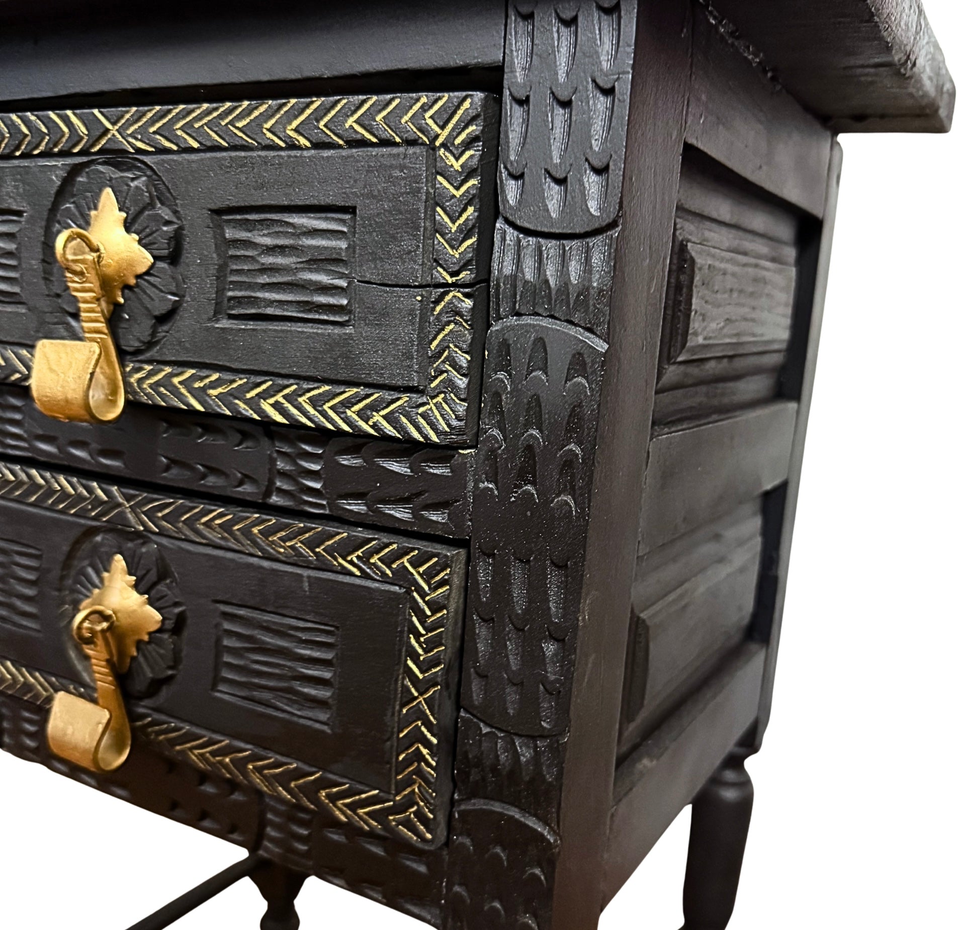 Mesa auxiliar, estilo popular Español tallada 1900-1930