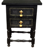 Mesa auxiliar, estilo popular Español tallada 1900-1930